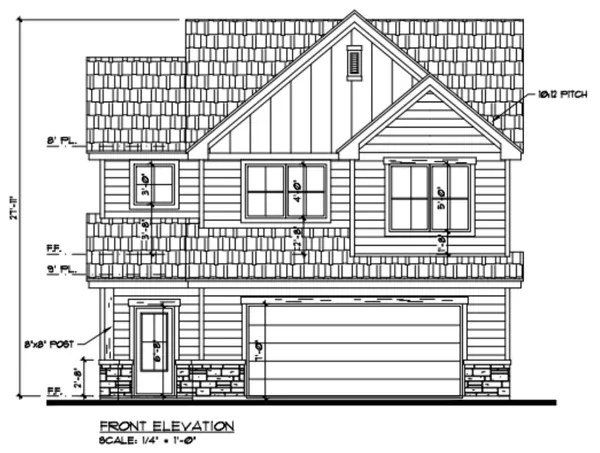 Plan #817 The Plum elevation