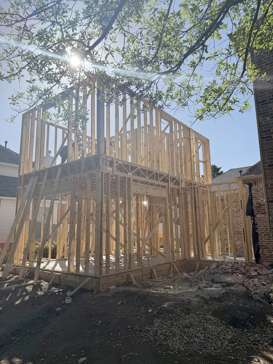 Custom home addition in the Dallas area