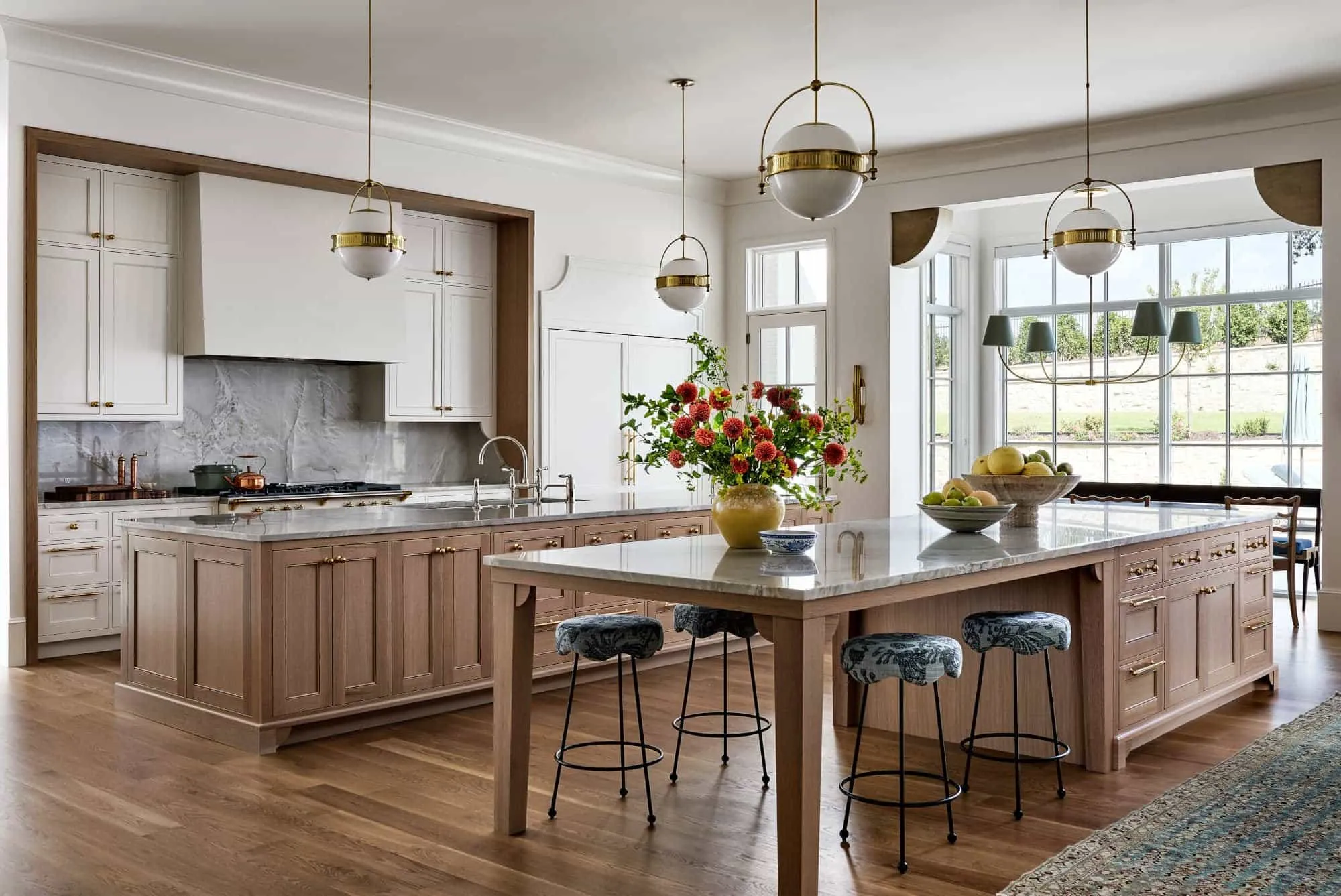 A warm, high-end Fin Home kitchen